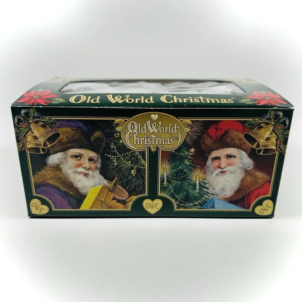 Old World Christmas Knitting Yarn Glass Ornament 32255 Decoration With Box NWT